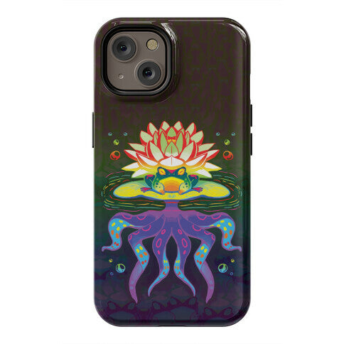 Psychedelic Lily Frog Phone Case